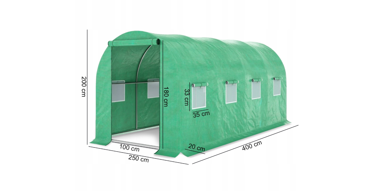 Sera de gradina Sunwaal, 2.5 x 4 x 2 m, MalTec 111369