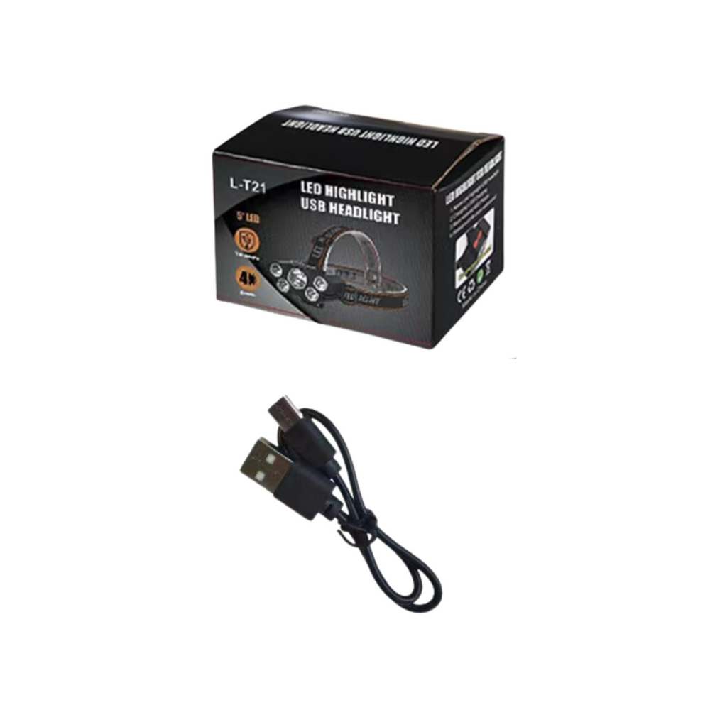 Lanterna de cap LED cu 5 diode, senzor de miscare, 4 moduri de iluminare, Lean 21016