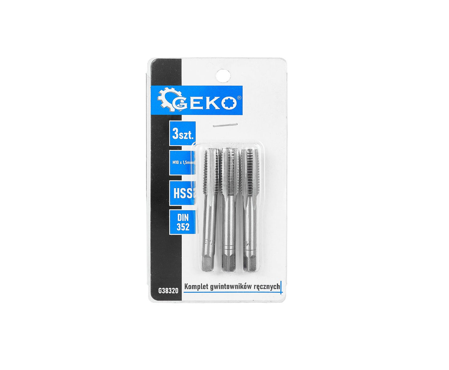 Set tarozi pentru filetare manuala, M10 x 1,5 mm, 3 bucati, Geko G38320