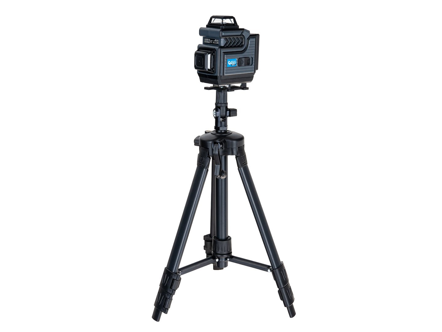 Laser cu linii incrucisate 360° 4D, fascicul verde, 16 linii, cu stativ, 2 acumulatori si set complet de accesorii, Geko G03321