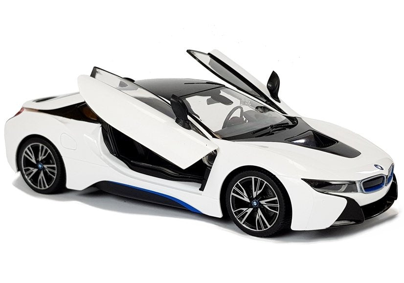 Masinuta cu telecomanda BMW i8 Rastar 1:14, alb, Lean 6014