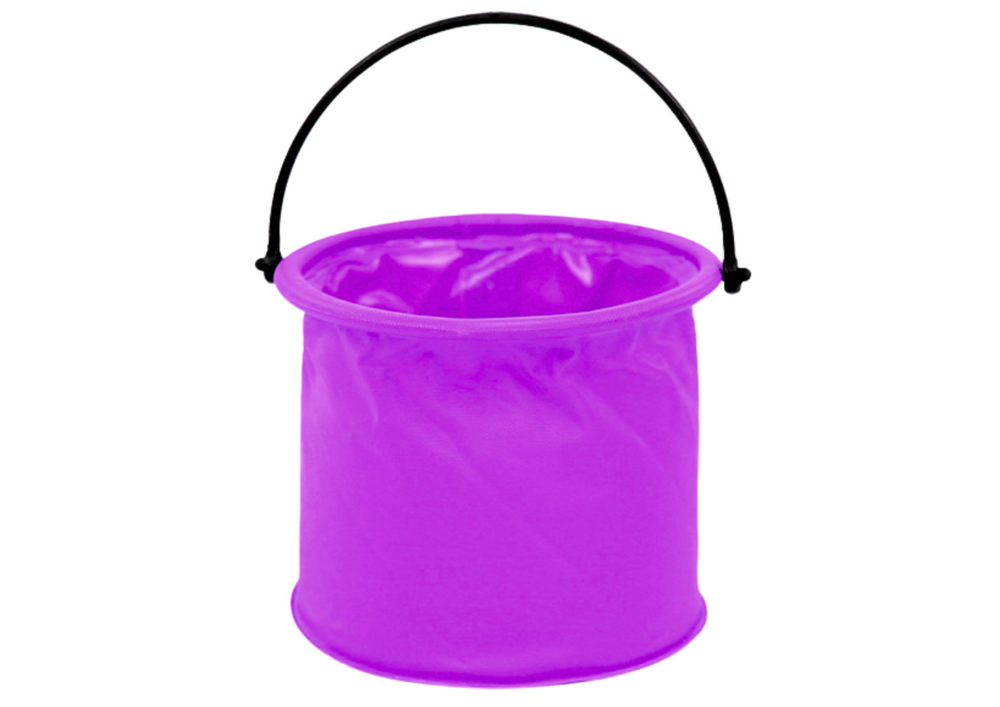 Galeata pliabila multifunctionala PVC, violet, 14 x 14 x 12.5 cm, Lean 20210