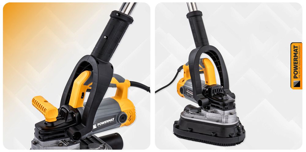 Maner telescopic pentru slefuitor de beton, 97 cm, Powermat PM-SDB-2450M-UT