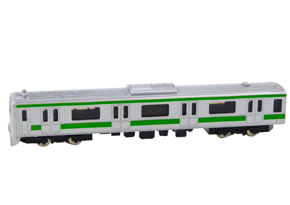 Figurina de colectie tren din metal, argintiu / verde, 1:48, Lean 18925