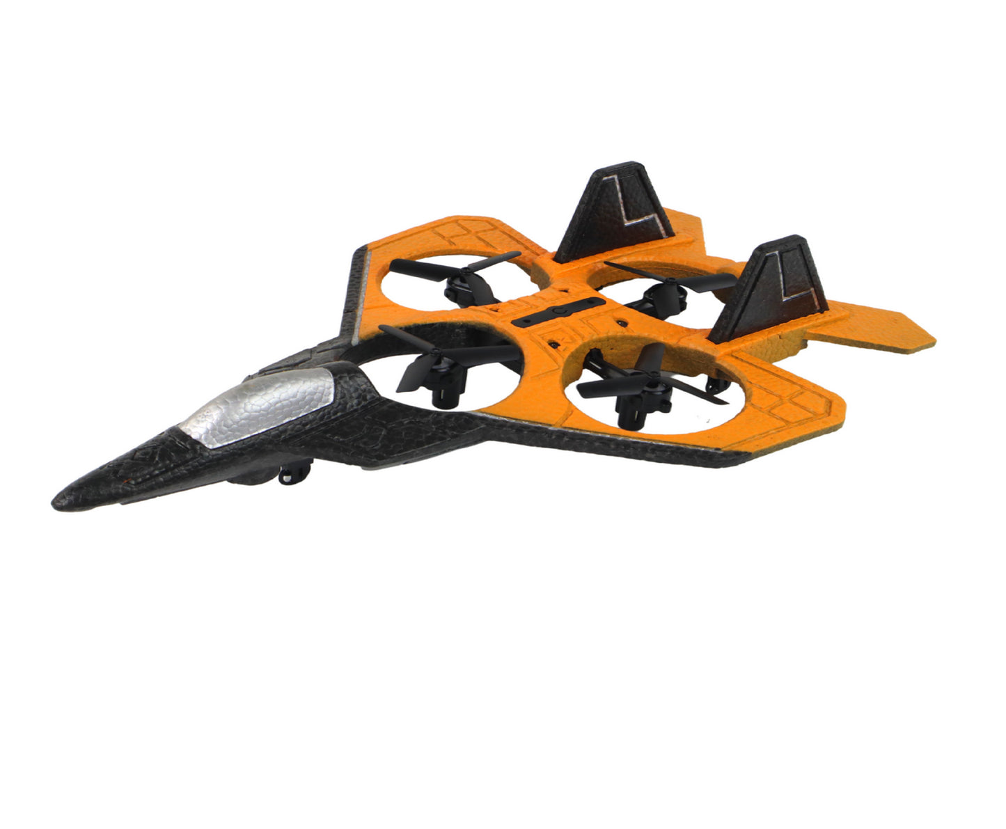 Drona de jucarie RC Orange Fighter cu telecomanda, Lean 16081