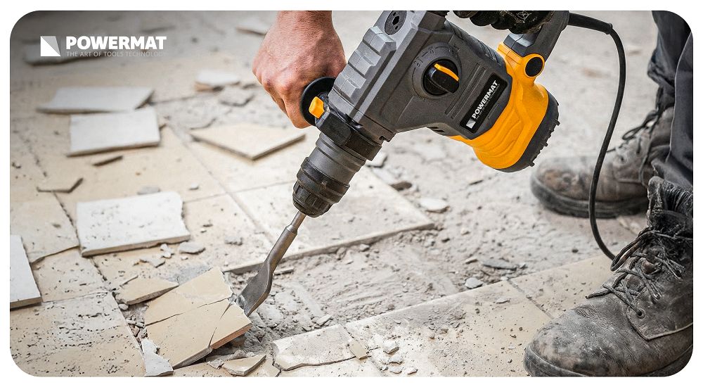 Dalta curbata pentru beton PM-DL-15T, 17 x 165 x 75 mm, Powermat PM1491