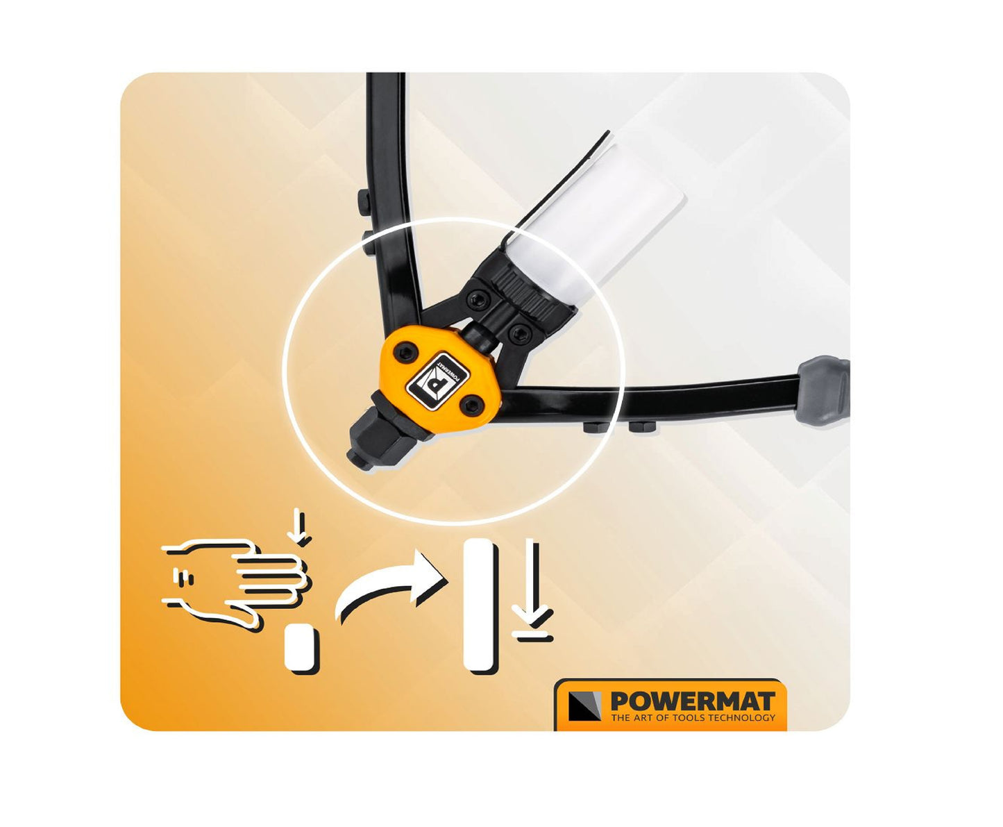 Cleste nituire PM-NIR-320T, 320 mm, 3.2-6.4 mm, Powermat PM1451