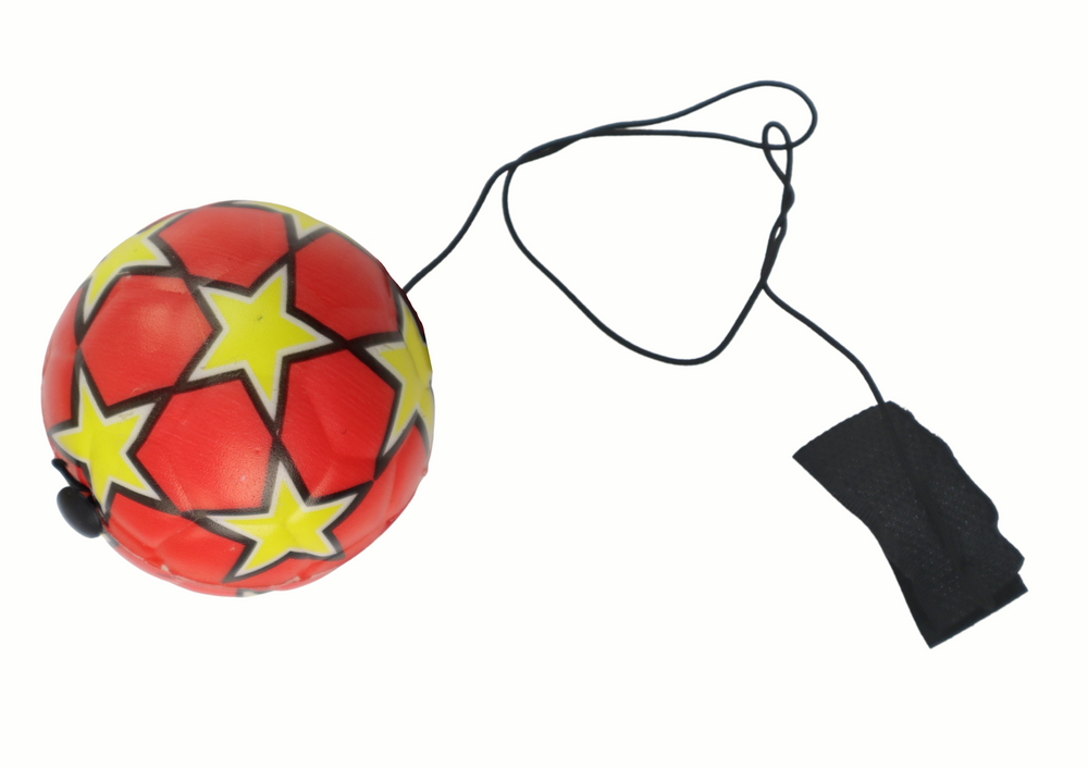 Minge de fotbal cu banda elastica, 6 cm, Lean 16140