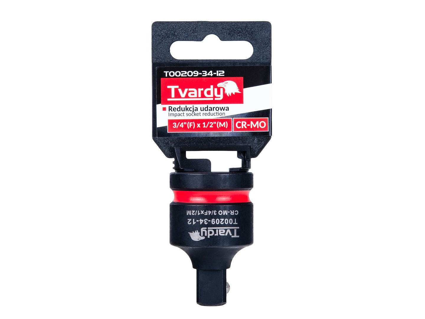 Reductor cheie tubulara de impact, 3 / 4" (F) x 1 / 2" (M), Cr-Mo, Tvardy T00209-34-12