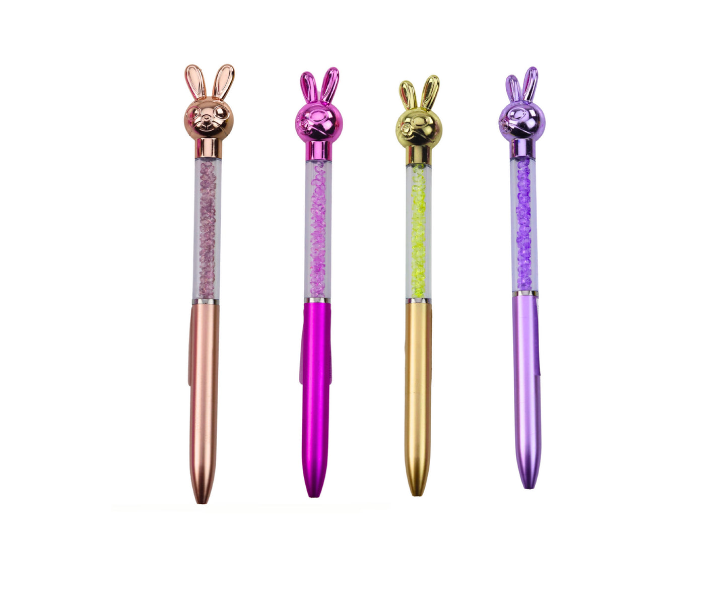 Pix cu figurina iepure si diamante, albastru, 0.7 mm, Lean 21565