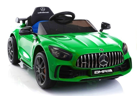 Masina electrica Mercedes GTR, verde, Lean 3868
