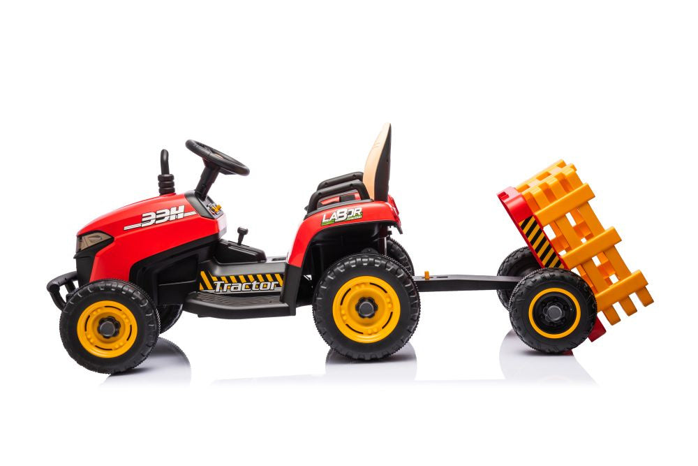 Tractoras electric cu baterie BBH-030, rosu, Lean 19779