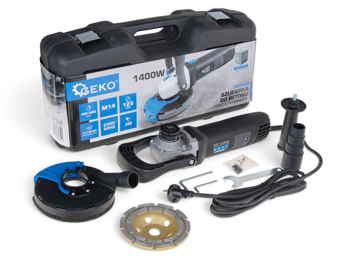 Slefuitor de beton, 125 mm, 1400 W, Geko G80284