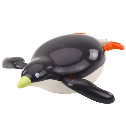 Jucarie de baie Pinguin Inotator, alb / negru, 14,5x14x5,5cm, Lean 27760