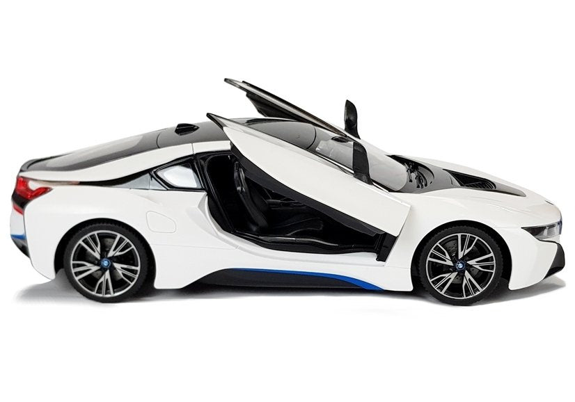 Masinuta cu telecomanda BMW i8 Rastar 1:14, alb, Lean 6014