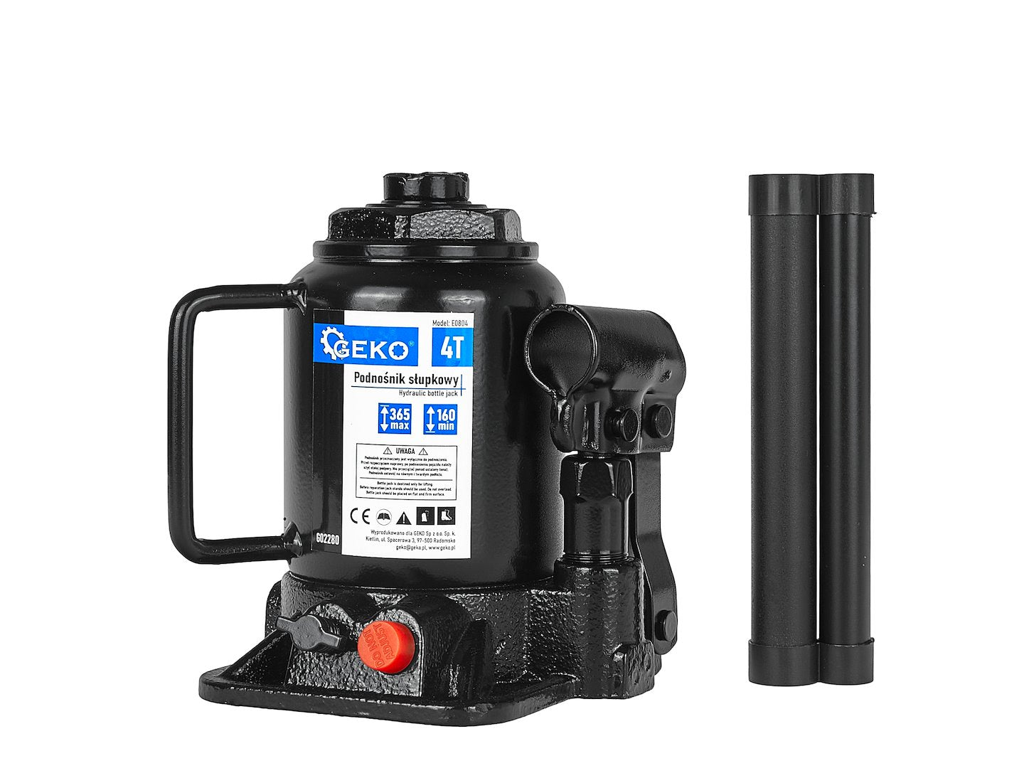 Cric hidraulic cu profil jos, 4 T, Geko G02280