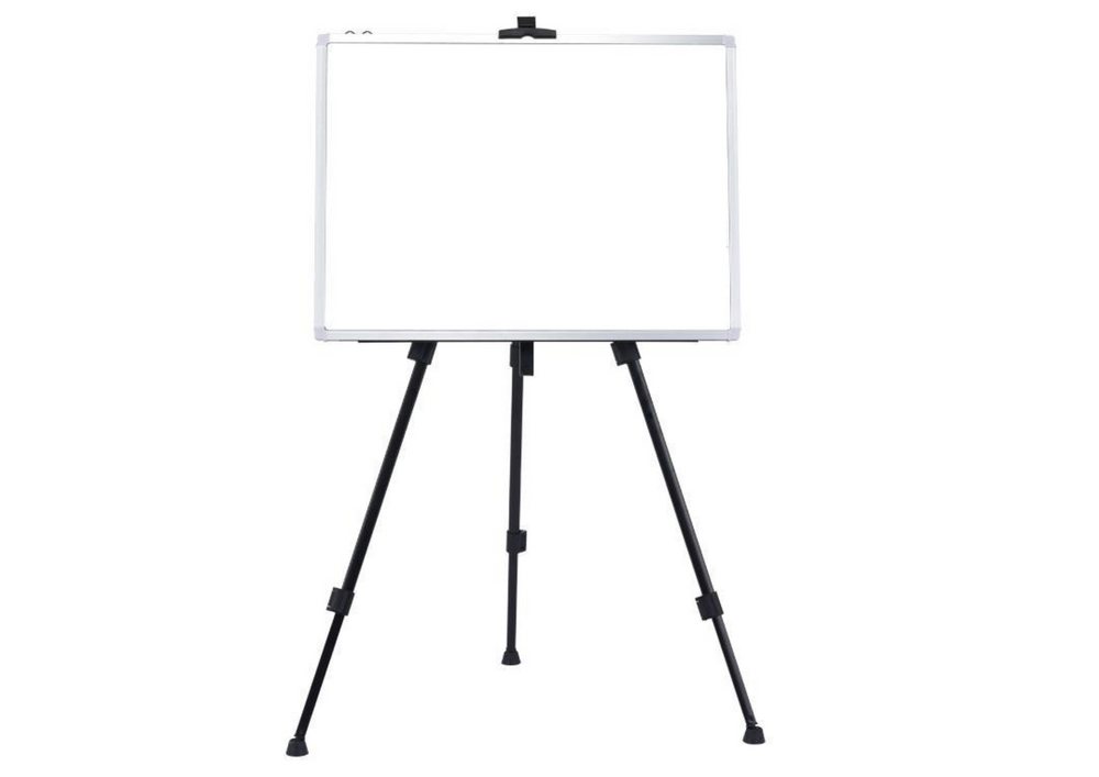 Tabla magnetica pe suport, 4 markere, 12 magneti, negru, Lean 20765