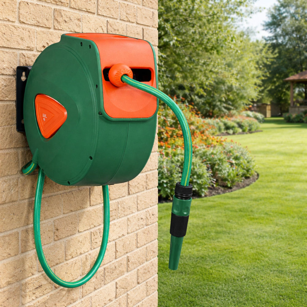 Furtun de gradina automat pe tambur, 30 m + 20 m, Lean 29267