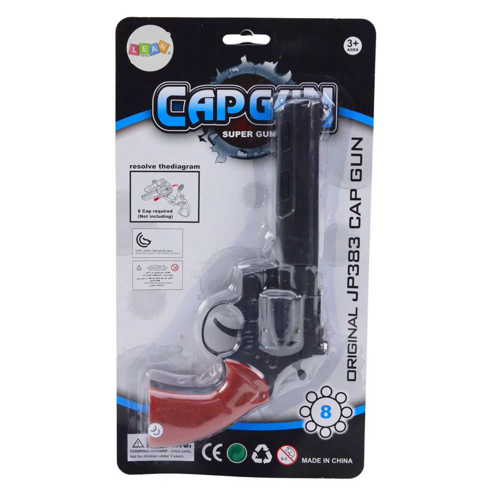 Pistol de jucarie, negru, 23.5 x 12 x 3.5 cm, Lean 24814