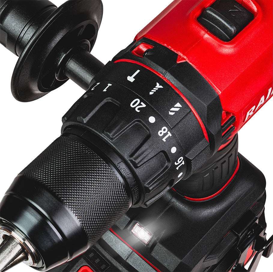 Masina de gaurit cu percutie cu acumulator RDP-YBID20, 20 V, 4 Ah, 60 Nm, Raider 030263