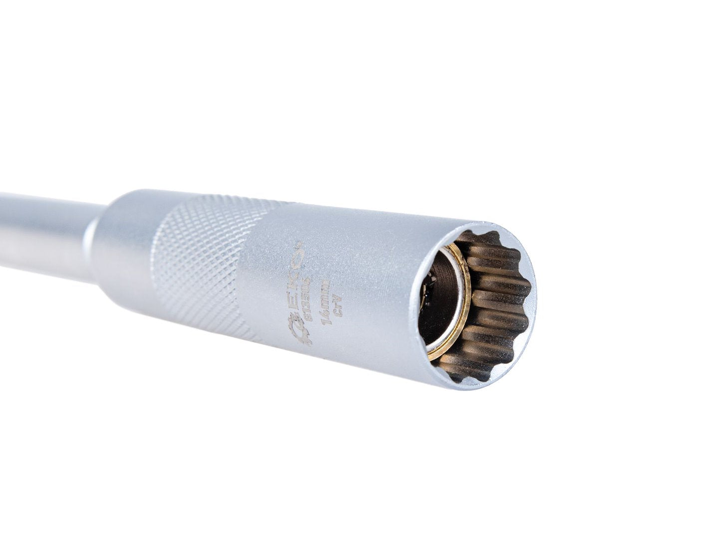 Cheie pentru bujii, 14 mm, 3 / 8", Cr-V, Geko G13506