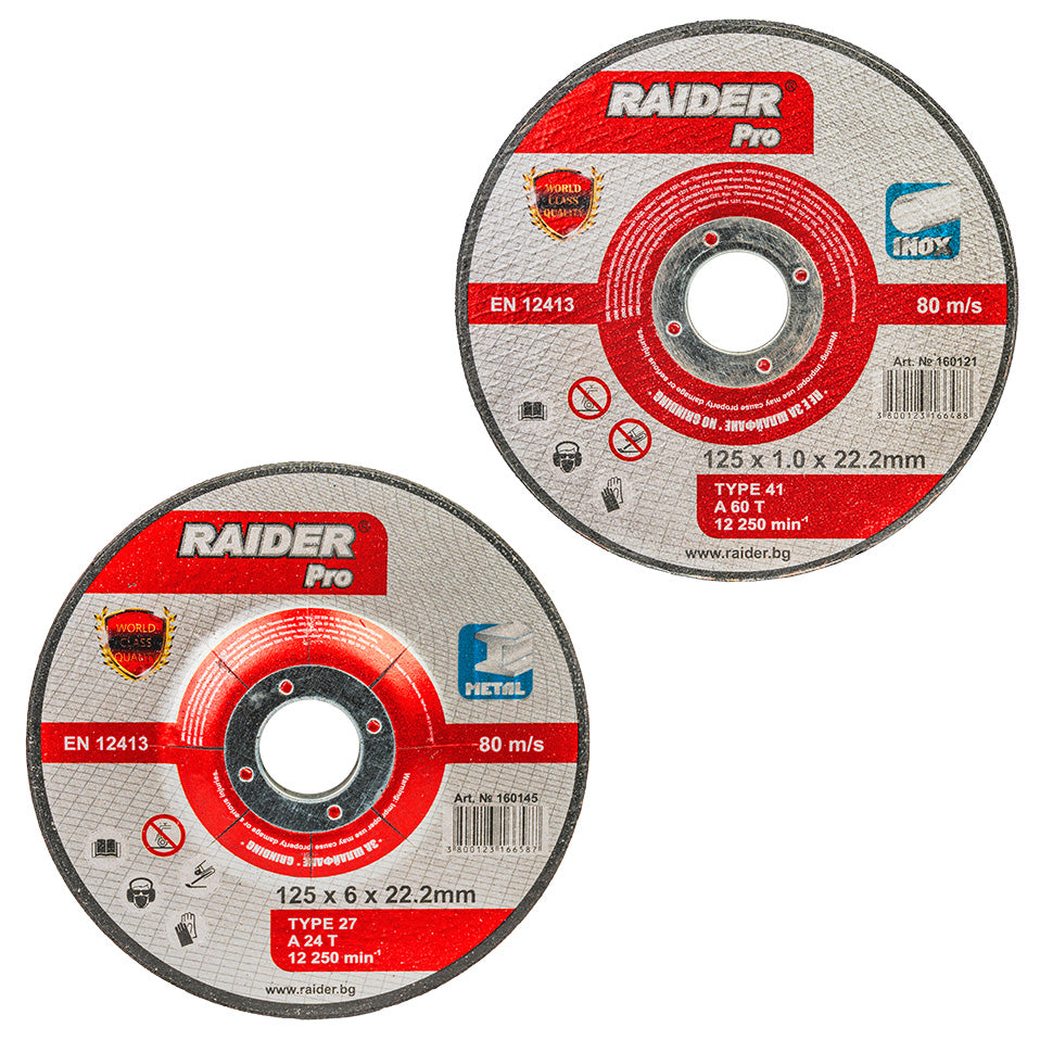 Polizor unghiular cu acumulator RDP-YAG20 125 mm 4 Ah, 2 discuri, Raider 030250
