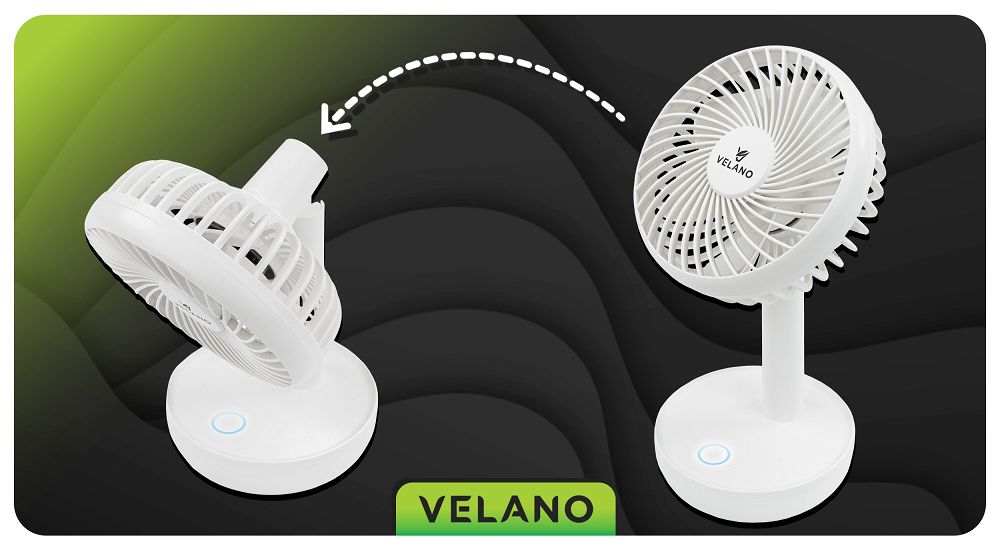 Ventilator de birou Velano 1200 mAh, Powermat VELWEBS0012