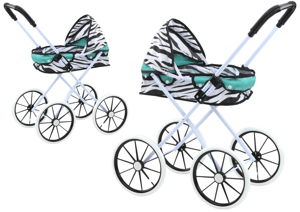 Carucior pentru papusi, model zebra, 61 x 48 x 28.5 cm, Lean 17739