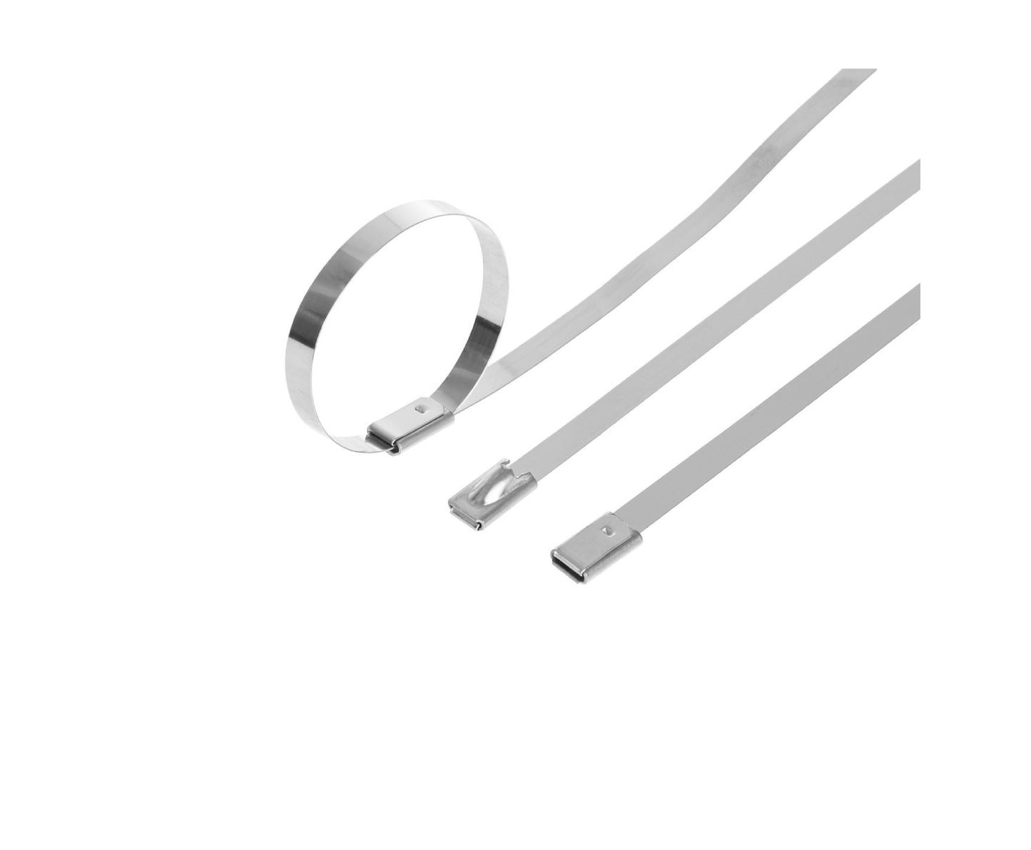 Set cleme din inox, 4,6x150mm, 100 bucati, Geko G17250
