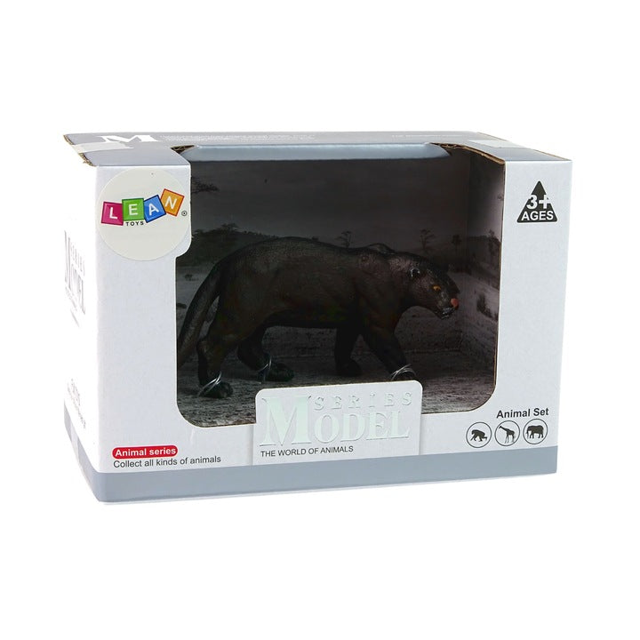 Figurina de colectie pantera, negru, Lean 12298A