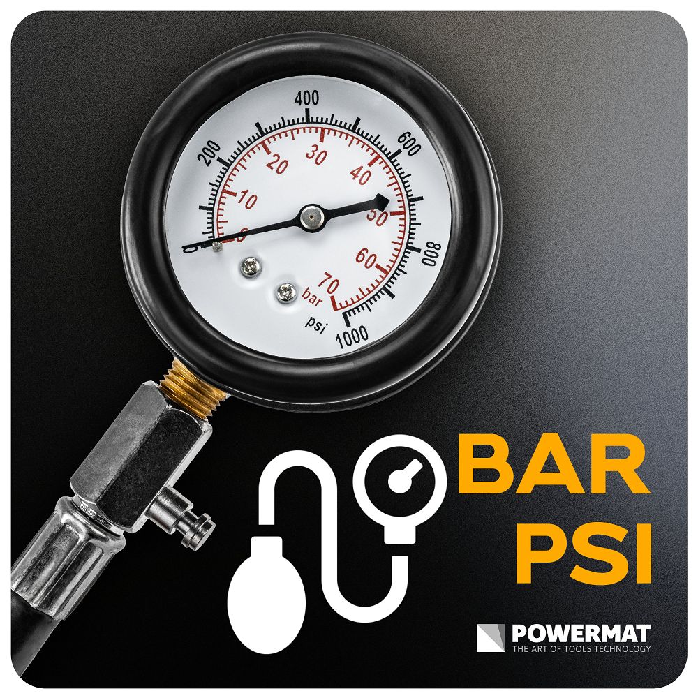 Kit manometru compresie motoare diesel PM-MCSD-19T, 19 piese, Powermat PM1523