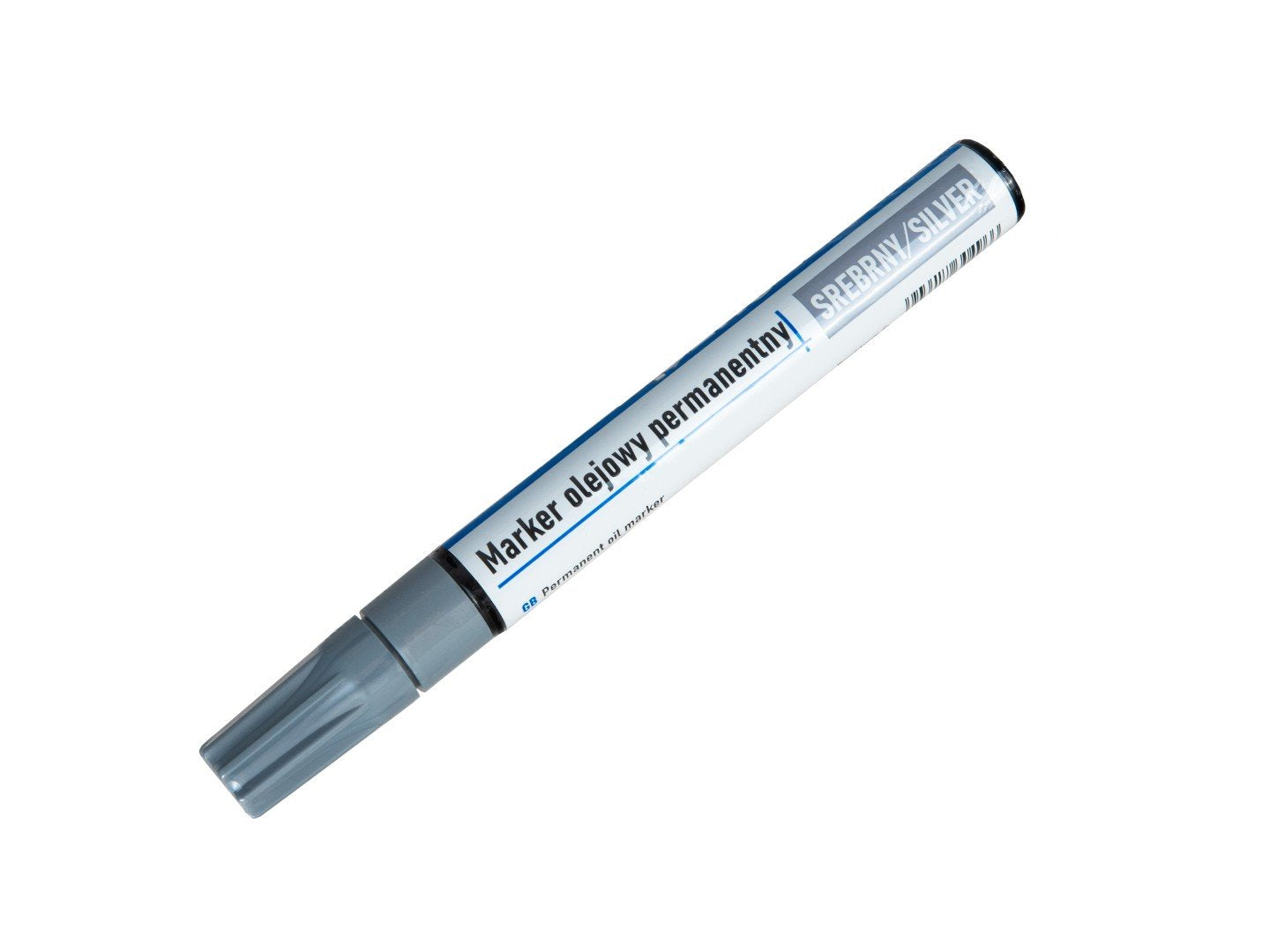 Marker permanent pe baza de ulei, argintiu, Geko G29018
