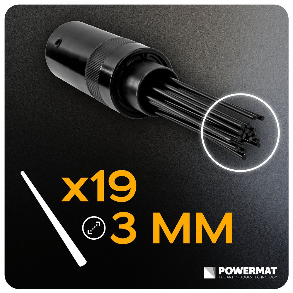 Ciocan pneumatic cu ace pentru rugina PM-PMI-19T, Powermat PM1463