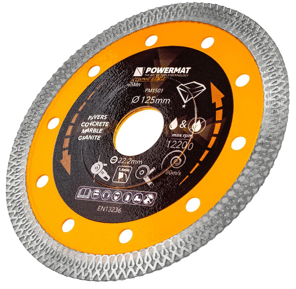 Disc diamantat pentru beton PM-TDCS-1257T, 125 mm, Powermat PM1501