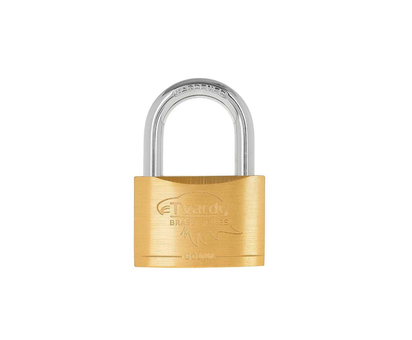 Lacat ranforsat din alama Brass Line, 60 mm, Tvardy T00424