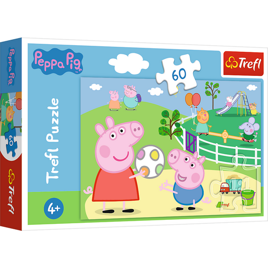 Puzzle Trefl Peppa Pig Distractie cu prietenii, 60 piese, Lean 26348