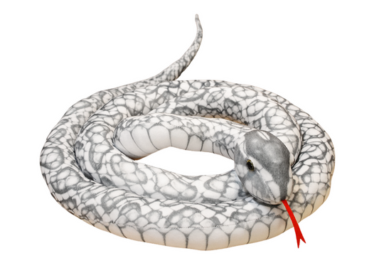 Jucarie de plus sarpe, 300 cm, alb, Lean 16457