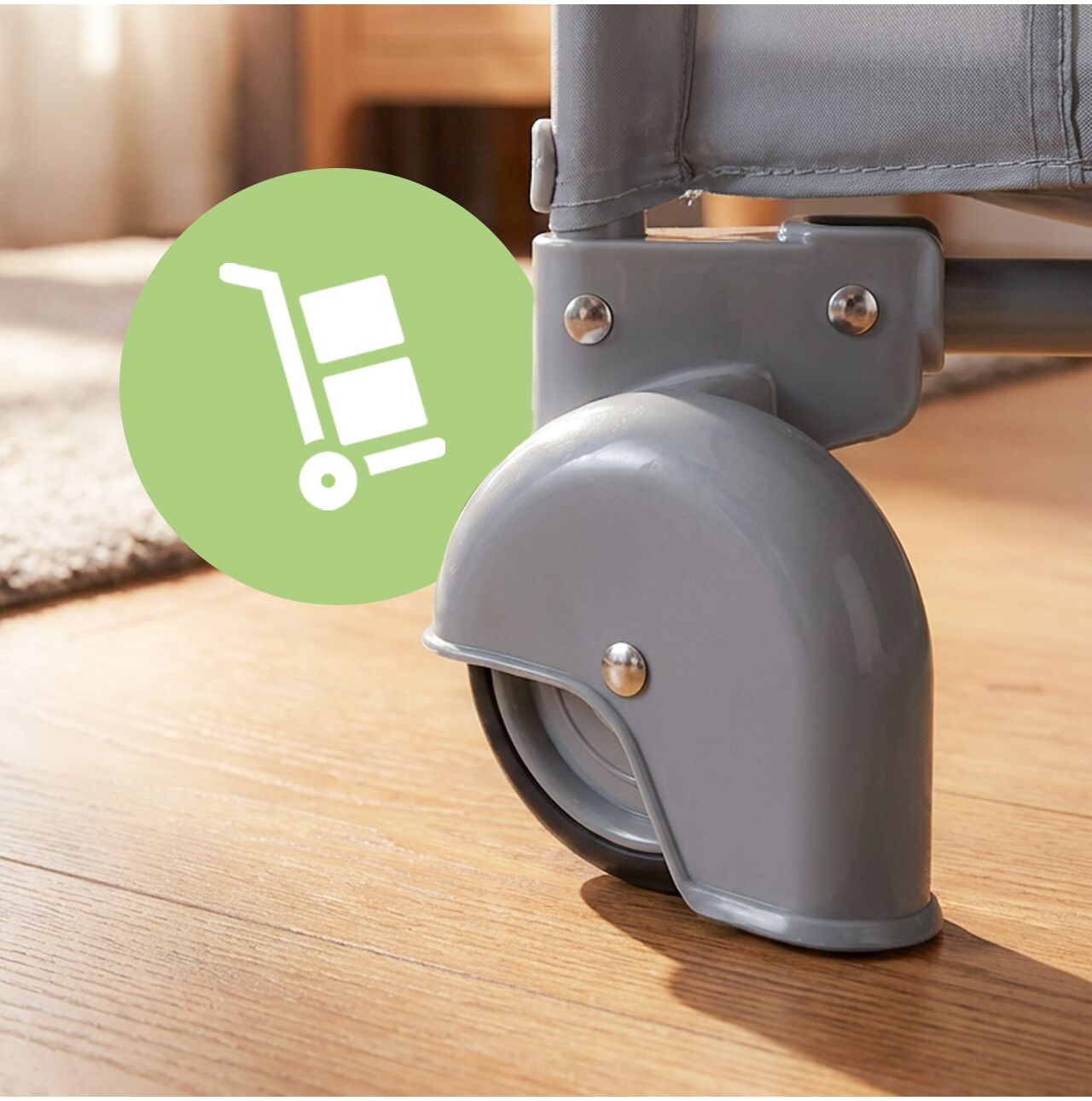 Patut pliabil pentru bebelusi, 125 x 65.5 x 76 cm, MalPlay 113164