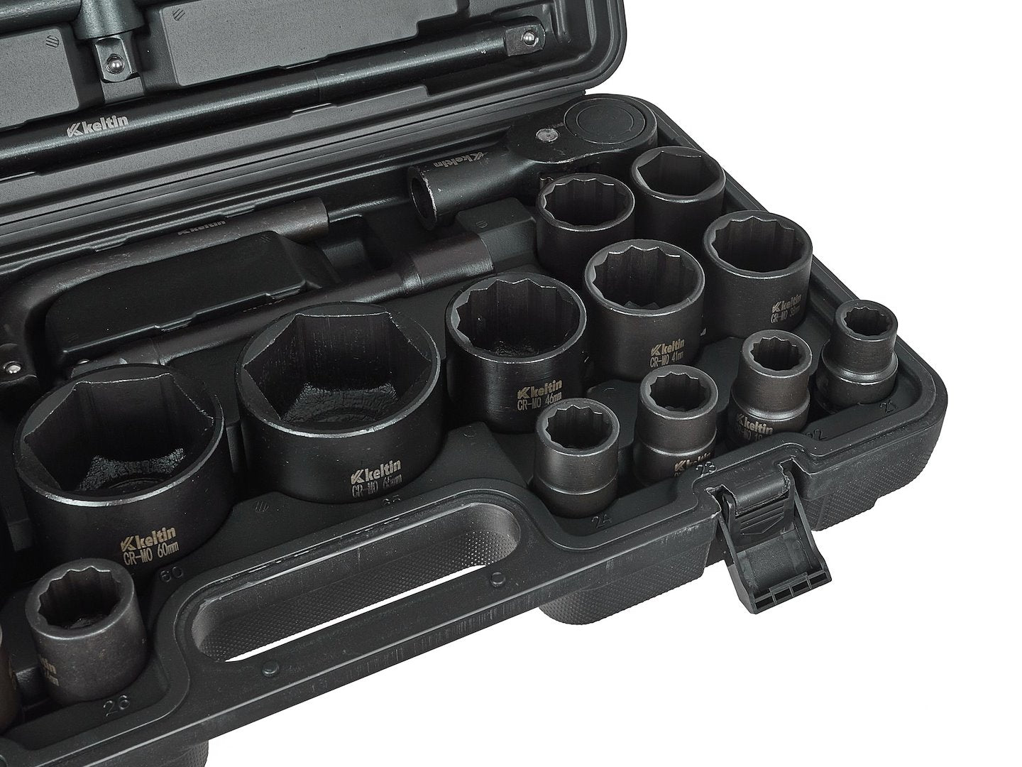 Set chei tubulare de impact, 3 / 4", 1", 12 / 6 puncte, 17-65 mm, Keltin K00094
