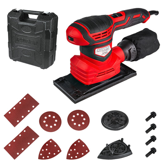 Slefuitor 3 in 1 RD-MSA30 300 W 125 mm 90 x 187 mm viteza variabila, Raider 040410