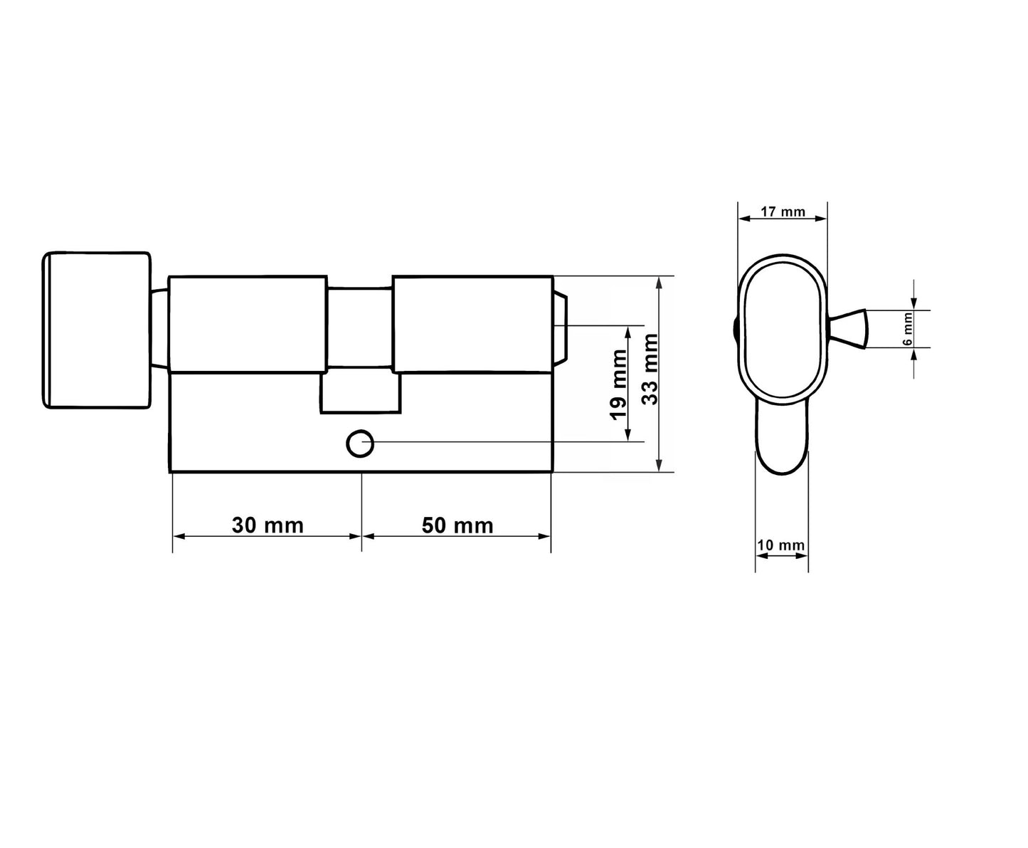 Butuc aluminiu Nickel, 30g/50, Tvardy T01409