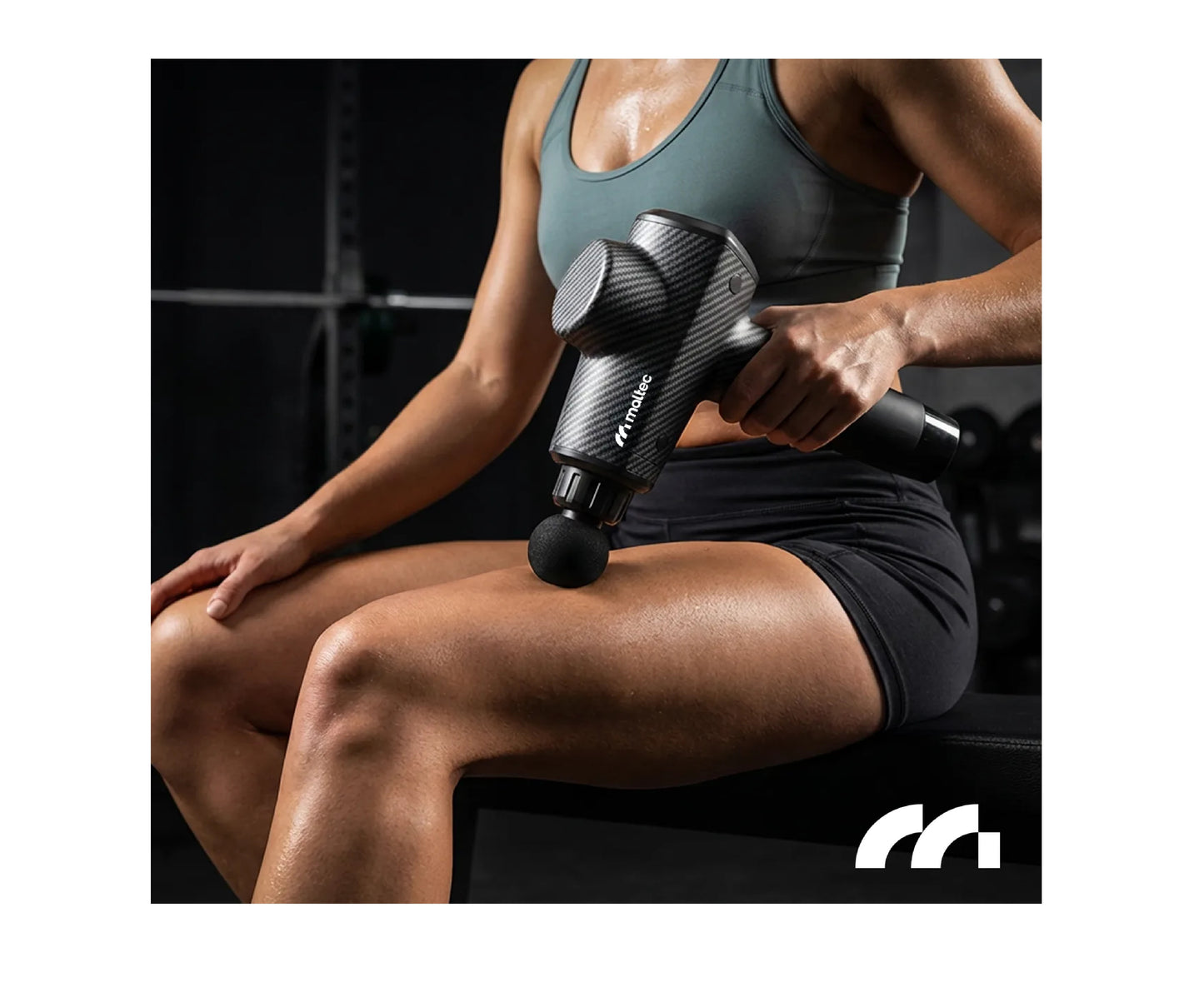 Pistol de masaj cu 10 capete interschimbabile, afisaj LCD, 20 viteze, MalTec 113858