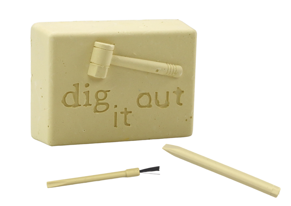 Set arheologic pentru copii, descoperire cristale, 7.5 x 5.5 x 2 cm, Lean 19874