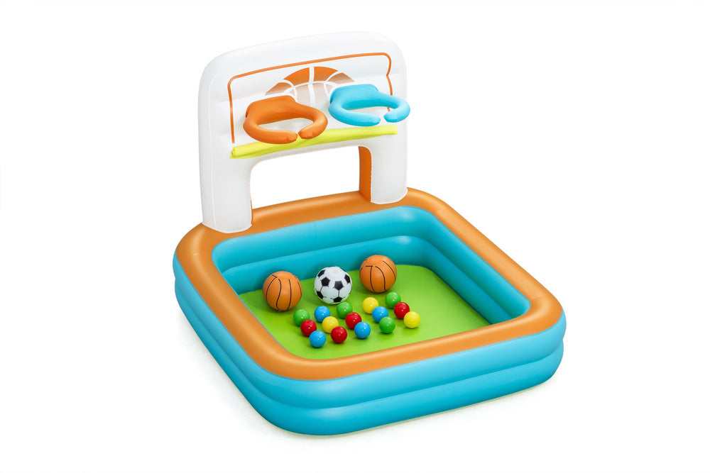 Spatiu de joaca gonflabil Kick n' Swish 3 in 1, 120 x 107 x 84 cm, Bestway 21187