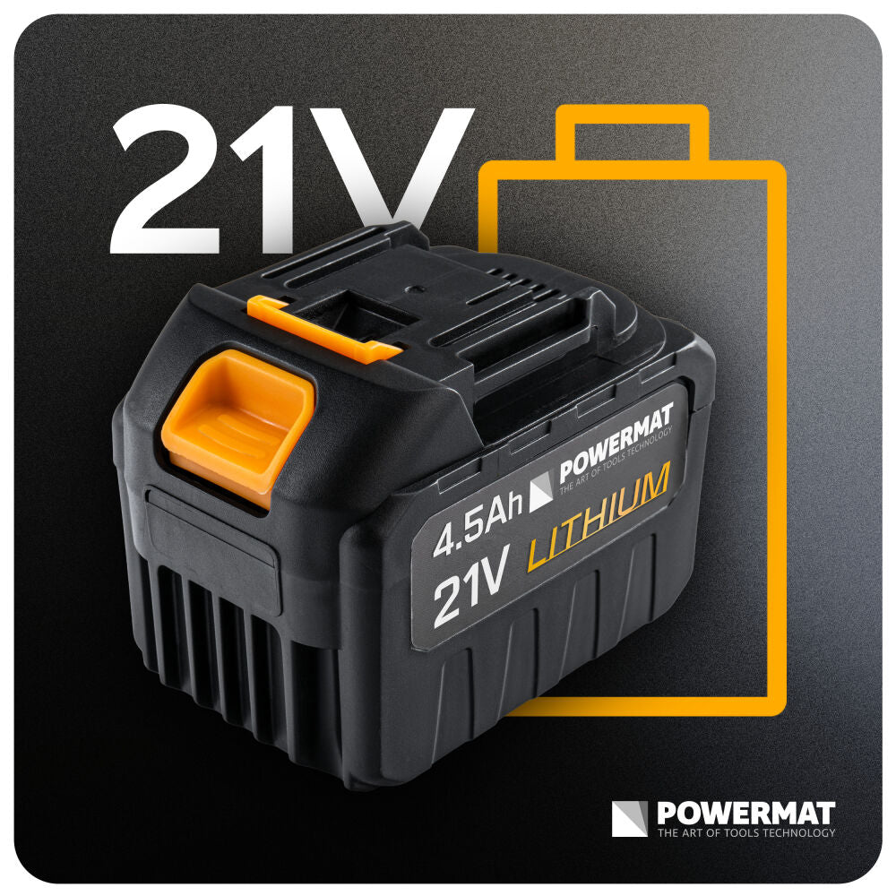 Suflanta / Aspirator 2 in 1 cu acumulator PM-DA-21V-4.5AT, 21 V, Powermat PM1638