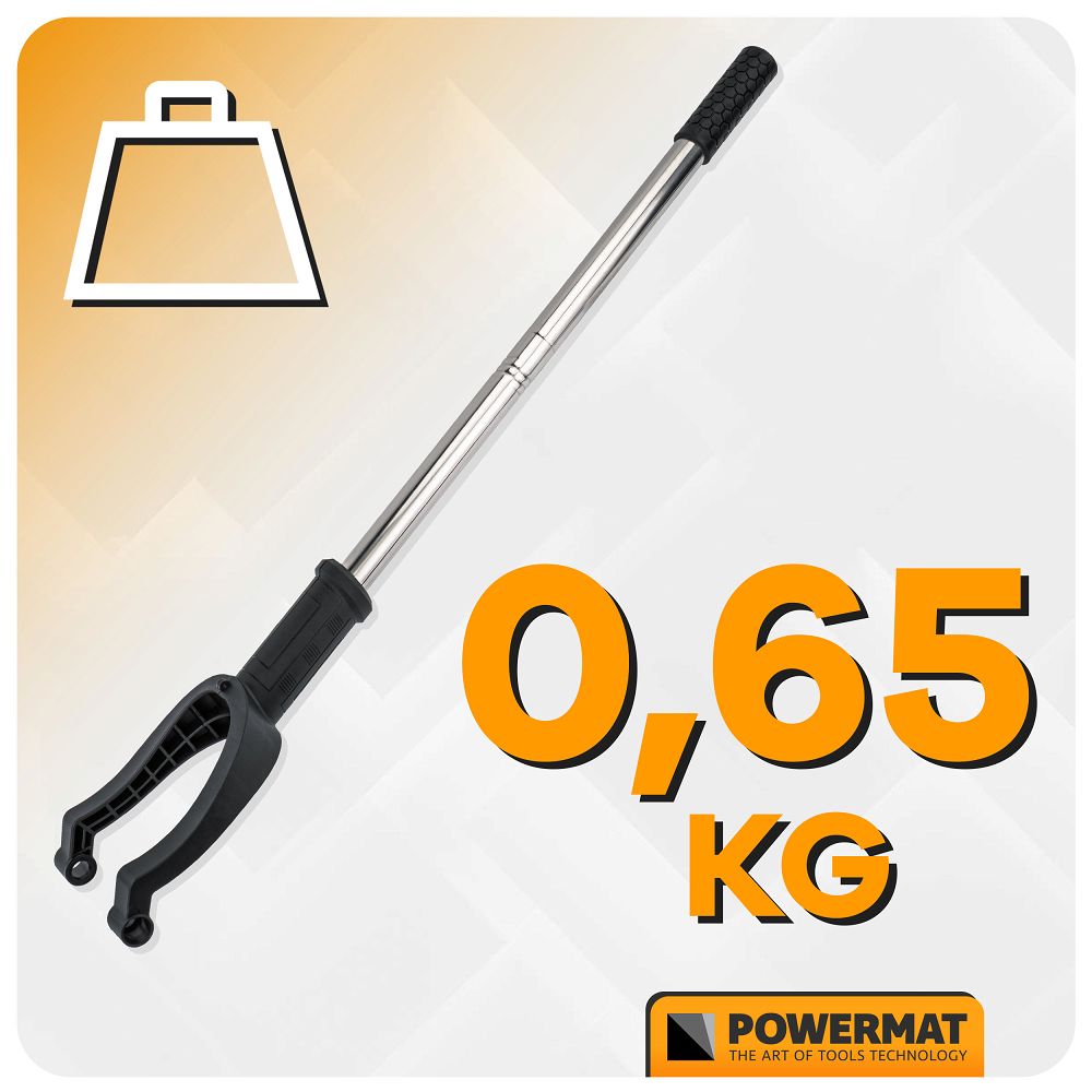 Maner telescopic pentru slefuitor de beton, 97 cm, Powermat PM-SDB-2450M-UT