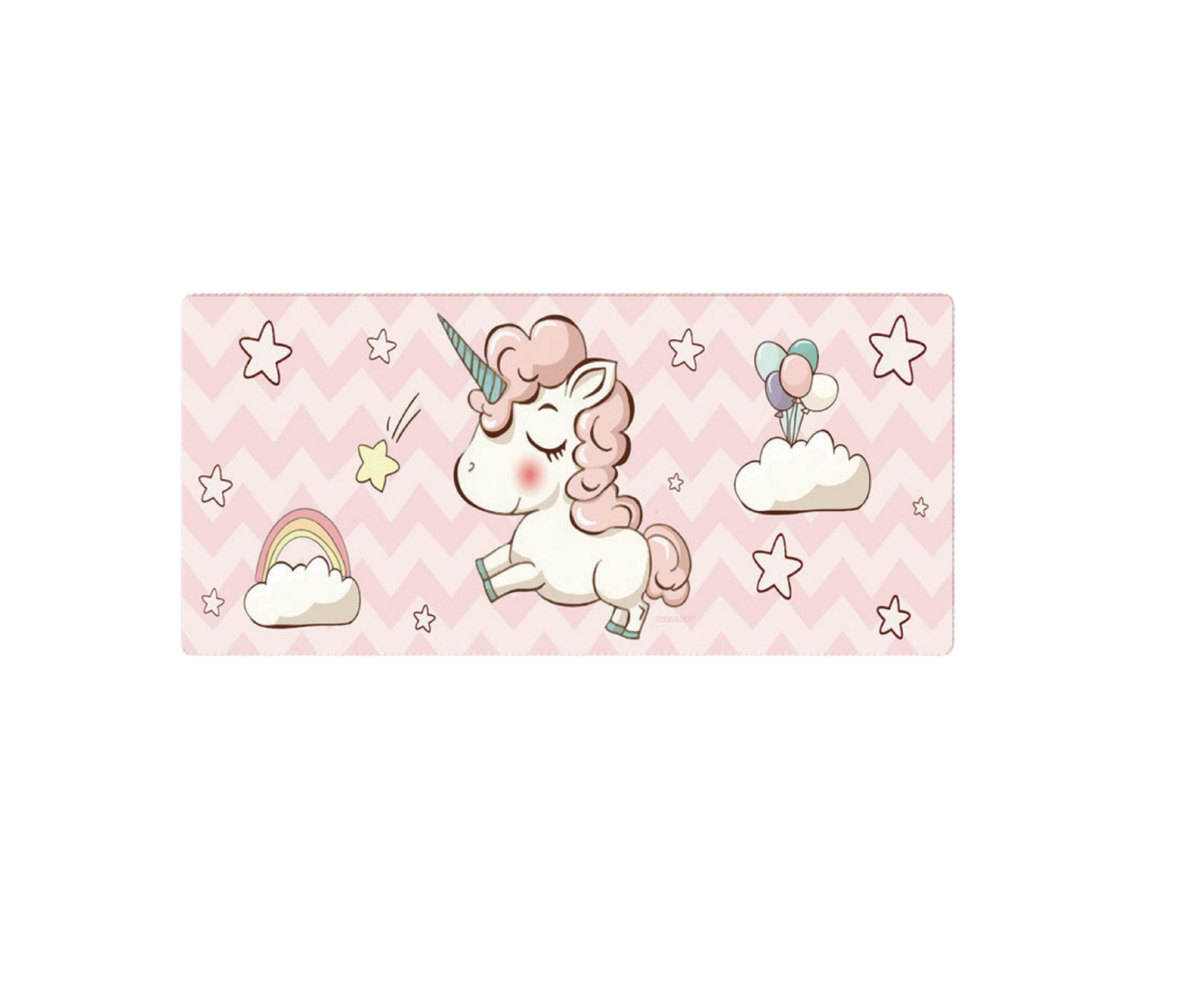 Mousepad antiderapant model Unicorn, 80 x 30 cm, roz, Lean 25195