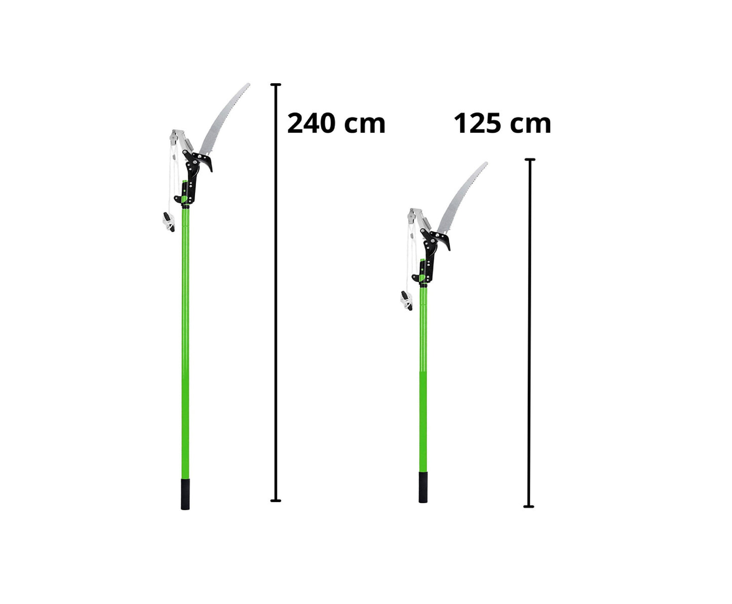 Fierastrau telescopic pentru crengi 2 in 1, 125-240 cm, Lean 26611
