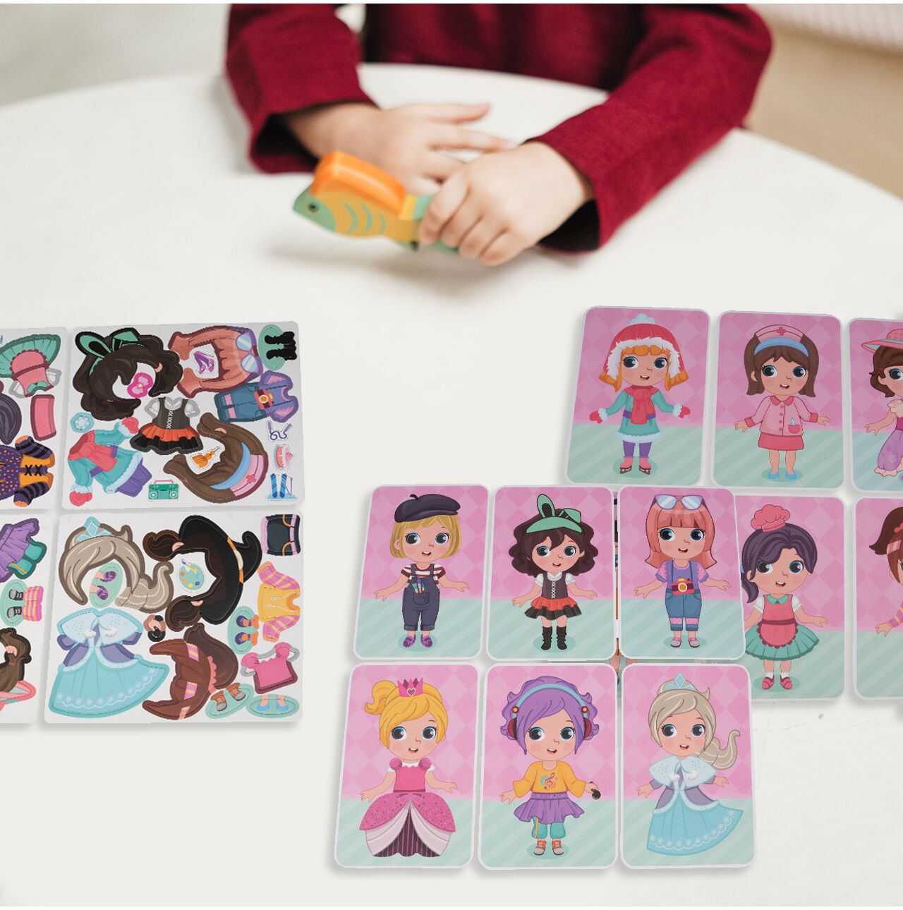 Puzzle magnetic Dress Up, 51 piese magnetice, MalPlay 109828