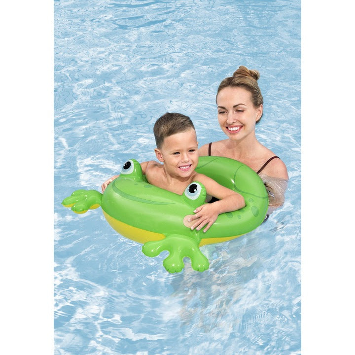Colac de inot broscuta, 73 x 66 cm, PVC, verde, Lean 21428